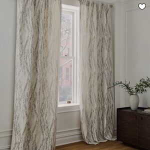 West Elm bark Texture Jacquard Curtains